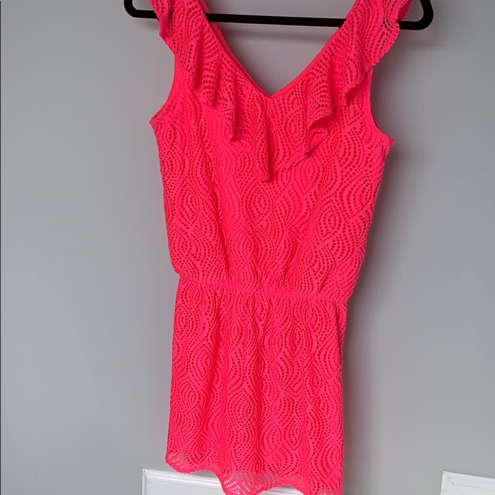 Lilly Pulitzer Alessa Romper Coral